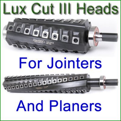 Lux Cut III Helical Spiral Cutter Heads for Planers and Jointers