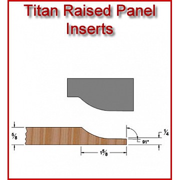 Titan Raised Panel (Vertical) Inserts for Heavy Duty Head