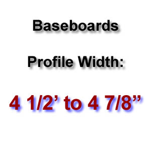 Profile Width: 4 1/2'' to 4 7/8''