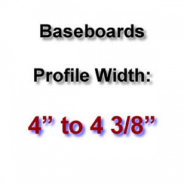 Profile Width: 4'' to 4 3/8''