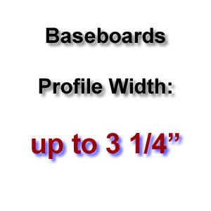 Profile Width: up to 3 1/4''