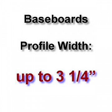 Profile Width: up to 3 1/4''