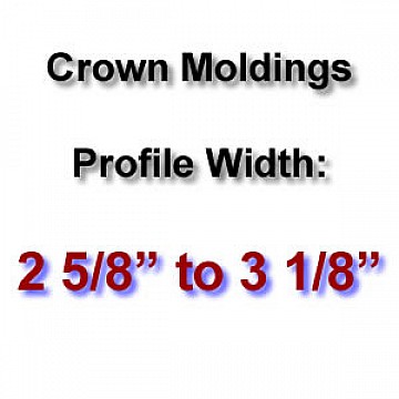 Profile Width: 2 5/8'' to 3 1/8''