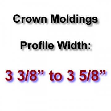 Profile Width: 3 3/8'' to 3 5/8''