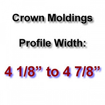 Profile Width: 4 1/8'' to 4 7/8''