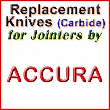 Replacement Blades (Carbide) for Jointers by Accura