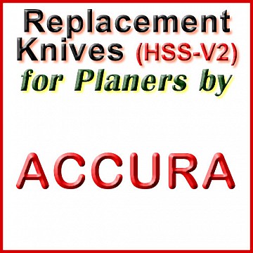 Replacement Blades (HSS) for Planers by Accura