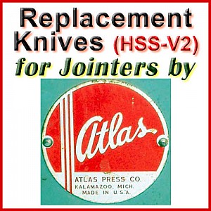 Replacement HSS-V2 Knives for Jointers by Atlas Press Replacement HSS-V2 Knives for Jointers by Atlas Press