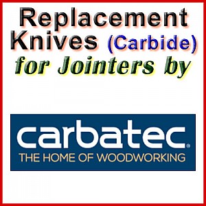 Replacement Blades (Carbide) for Jointers by Carbatec