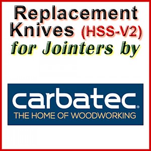 Replacement HSS-V2 Knives for Jointers by Carbatec Replacement HSS-V2 Knives for Jointers by Carbatec