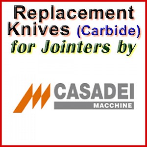 Replacement Blades (Carbide) for Jointers by Casadei