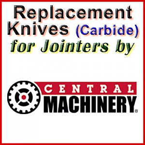 Replacement Blades (Carbide) for Jointers by Central Machinery