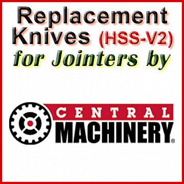 Replacement Blades (HSS) for Jointers by Central Machinery