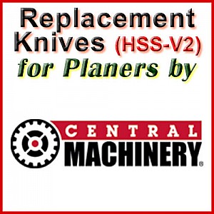 Replacement HSS-V2 Knives for Planers by Central Machinery Replacement HSS-V2 Knives for Planers by Central Machinery