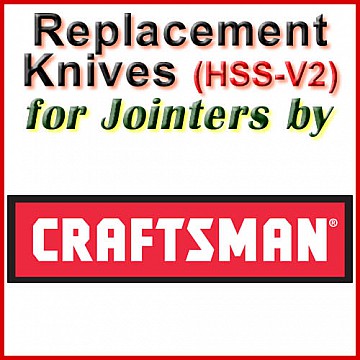 Replacement HSS-V2 Knives for Jointers by Craftsman