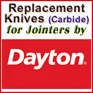 Replacement Blades (Carbide) for Jointers by Dayton