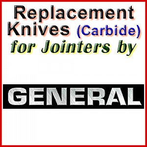 Replacement Blades (Carbide) for Jointers by General