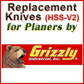Replacement Blades (HSS) for Planers by Grizzly Replacement Blades (HSS) for Planers by Grizzly