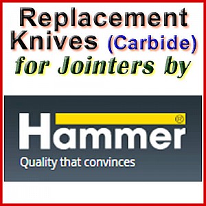 Replacement Blades (Carbide) for Jointers by Hammer