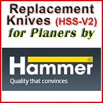 Replacement Blades (HSS) for Planers by Hammer