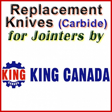 Replacement Blades (Carbide) for Jointers by King Canada