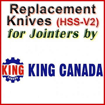 Replacement HSS-V2 Knives for Jointers by King Canada