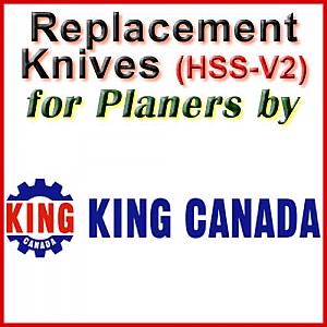 Replacement HSS-V2 Knives for Planers by King Canada Replacement HSS-V2 Knives for Planers by King Canada