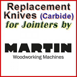 Replacement Blades (Carbide) for Jointers by Martin