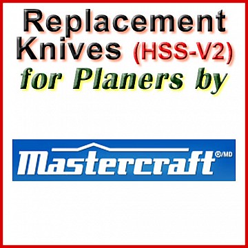 Replacement Blades (HSS) for Planers by Mastercraft