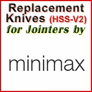 Replacement Blades (HSS) for Jointers by MiniMax