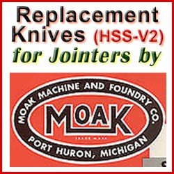 Replacement HSS-V2 Knives for Jointers by Moak