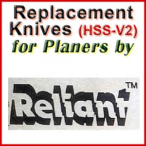 Replacement HSS-V2 Knives for Planers by Reliant Replacement HSS-V2 Knives for Planers by Reliant