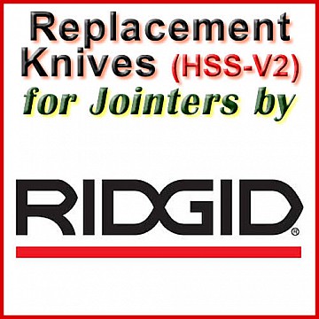 Replacement HSS-V2 Knives for Jointers by Ridgid