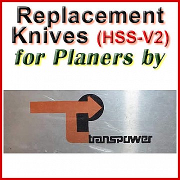 Replacement Blades (HSS) for Planers by Transpower