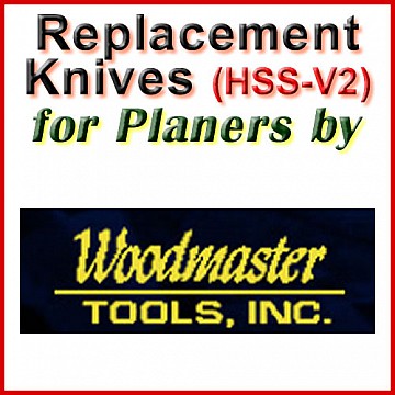 Replacement Blades (HSS) for Planers by Woodmaster