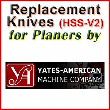 Replacement Blades (HSS) for Planers by Yates
