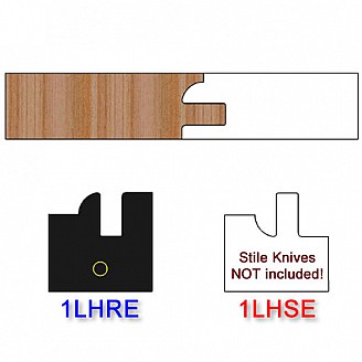 Rail Insert Knife Left Hand (LH) Profile #1 (Eased Edges for Stain Relief)-(Single Knife) Rail Insert Knife Left Hand (LH) Profile #1 (Eased Edges for Stain Relief)-(Single Knife)
