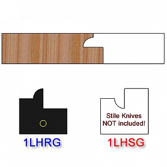 Rail Insert Knife Left Hand (LH) for Glass Doors Profile #1 (Single Knife)
