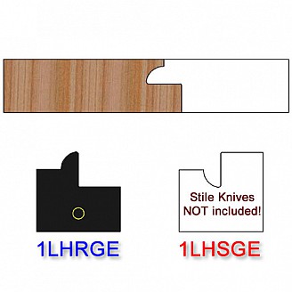 Rail Insert Knife Left Hand (LH) for Glass Doors Profile #1 (with eased Edges for Stain Relief) - (Single Knife) Rail Insert Knife Left Hand (LH) for Glass Doors Profile #1 (with eased Edges for Stain Relief) - (Single Knife)