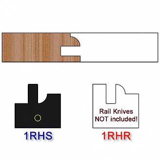 Stile Insert Knife Right Hand (RH) Profile #1 (Single Knife) Stile Insert Knife Right Hand (RH) Profile #1 (Single Knife)