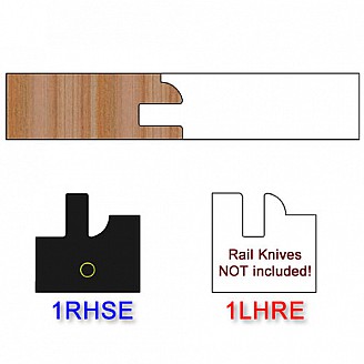 Stile Insert Knife Right Hand (RH) Profile #1 (Eased Edges for Stain Relief)-(Single Knife) Stile Insert Knife Right Hand (RH) Profile #1 (Eased Edges for Stain Relief)-(Single Knife)