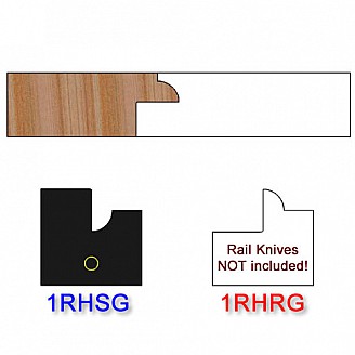Stile Insert Knife Right Hand (RH) for Glass Doors Profile #1 (Single Knife) Stile Insert Knife Right Hand (RH) for Glass Doors Profile #1 (Single Knife)