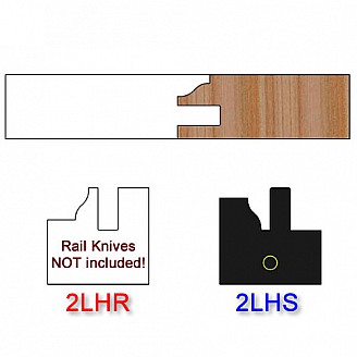 Stile Insert Knife Left Hand (LH) Profile #2 (Single Knife)