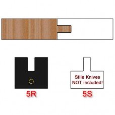 Rail Insert Knife (Centered) for Shaker Style Cabinet Doors Profile #5 (Single Knife)