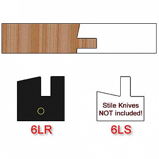Rail Insert Knife Left Hand (LH) Profile #6 (Single Knife)
