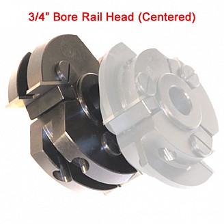 Centered Rail Cutter Head with 3/4" Bore (without Insert Knives)