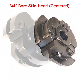 Centered Stile Cutter Head with 3/4" Bore (without Insert Knives)