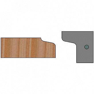 Single Door Edge Insert Knife, Profile #1, Right Hand (RH) Single Door Edge Insert Knife, Profile #1, Right Hand (RH)