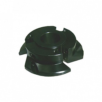 Door Edge Head without Inserts, Left Hand (LH), Bore: 3/4", Diameter: 4"