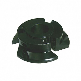 Door Edge Head without Inserts, Left Hand (LH), Bore: 1-1/4", Diameter: 4-1/2"